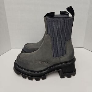Dr. Martens Charcoal Ankle Booties
